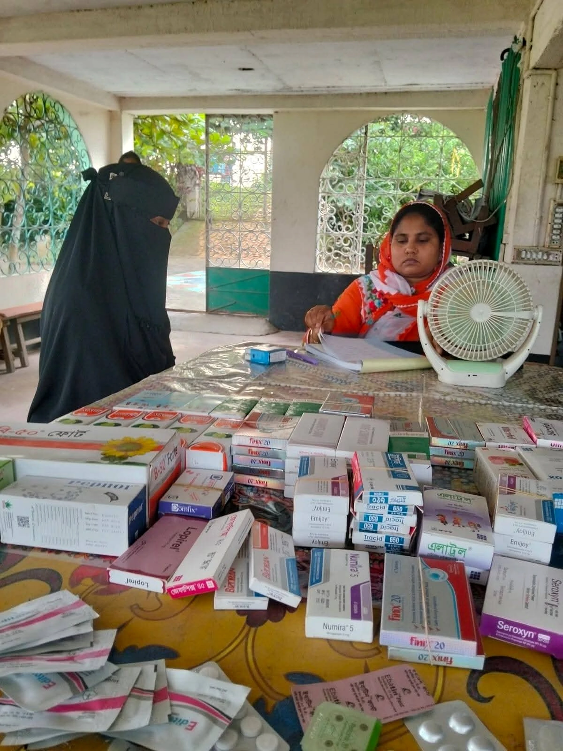 Medicines arranged for Chhaya