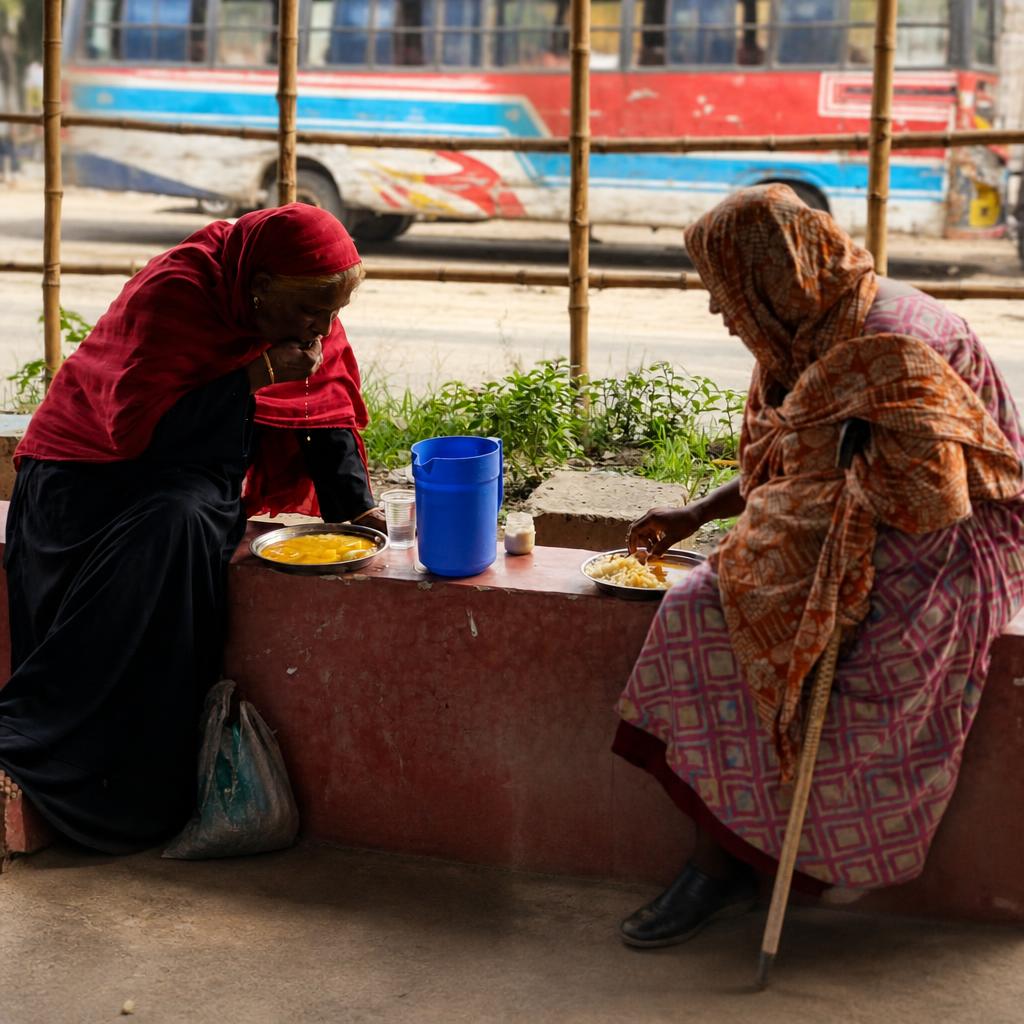 People sharing a Dastarkhan meal